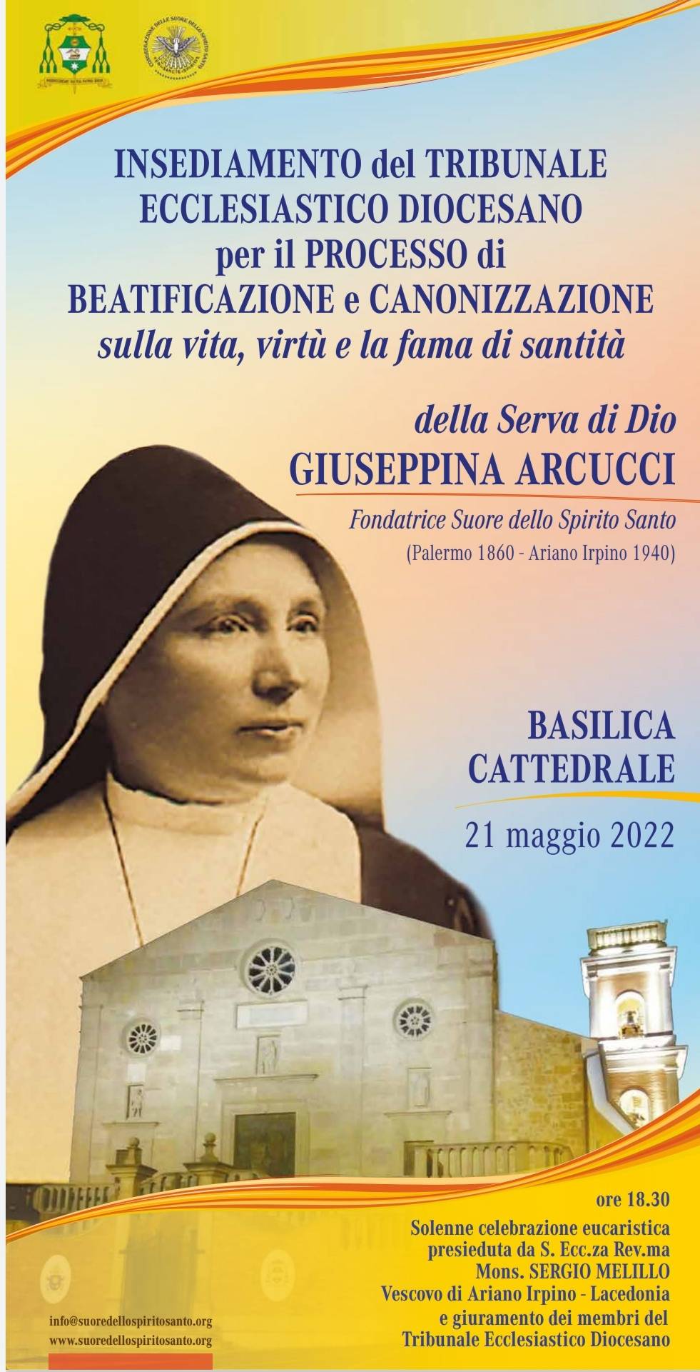 Processo di beatificazione e canonizzazione della Serva di Dio Giuseppina Arcucci